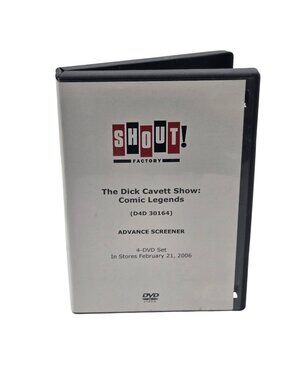 Dick Cavett Show Comic Legends 4 DVD Set Advance Screener 2006 Shout! Factory